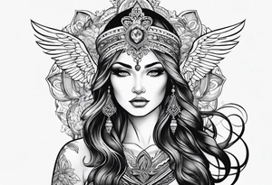 Christian woman tattoo idea