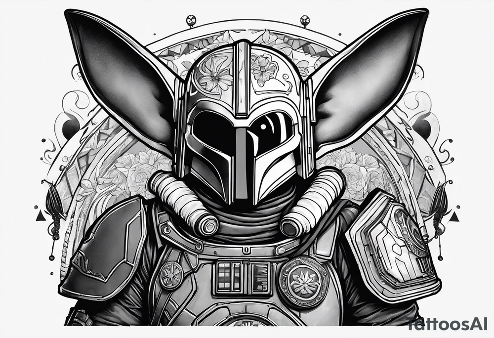 Love, Death & Robots, star wars, mandalorian tattoo idea