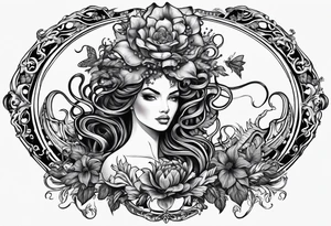 Medusa with venus fly traps instead of snakes tattoo idea