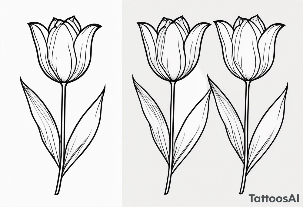 Tulip tattoo idea