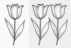 Tulip tattoo idea