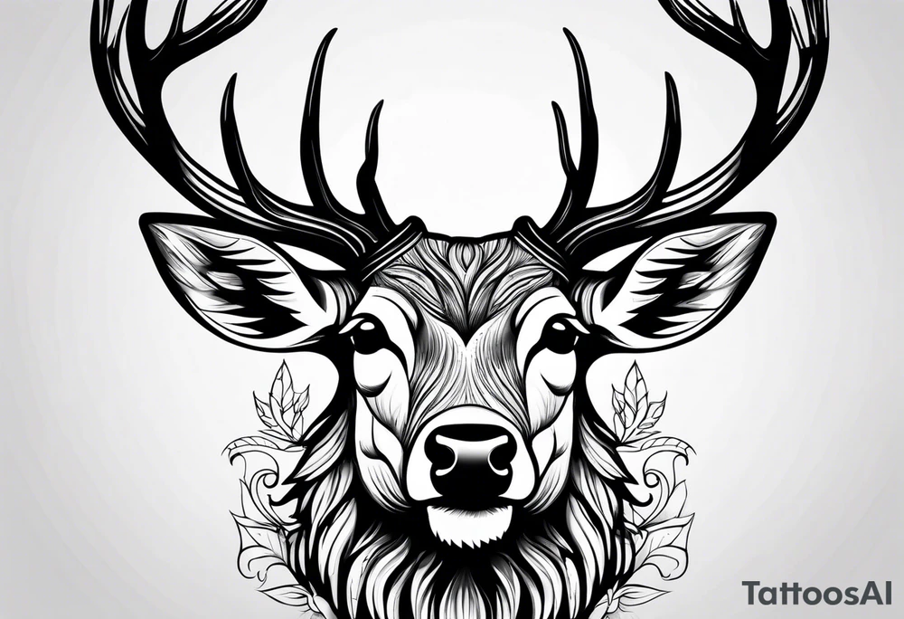 Deer tattoo idea