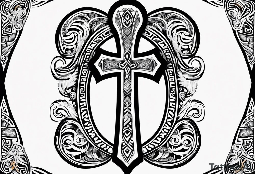 ankh, maori tattoo idea