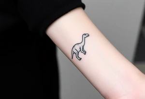 a baby brontosaurus tattoo idea