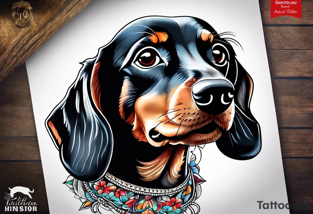 Dachshund tattoo idea