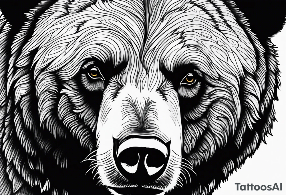 Grizzly bear tattoo idea