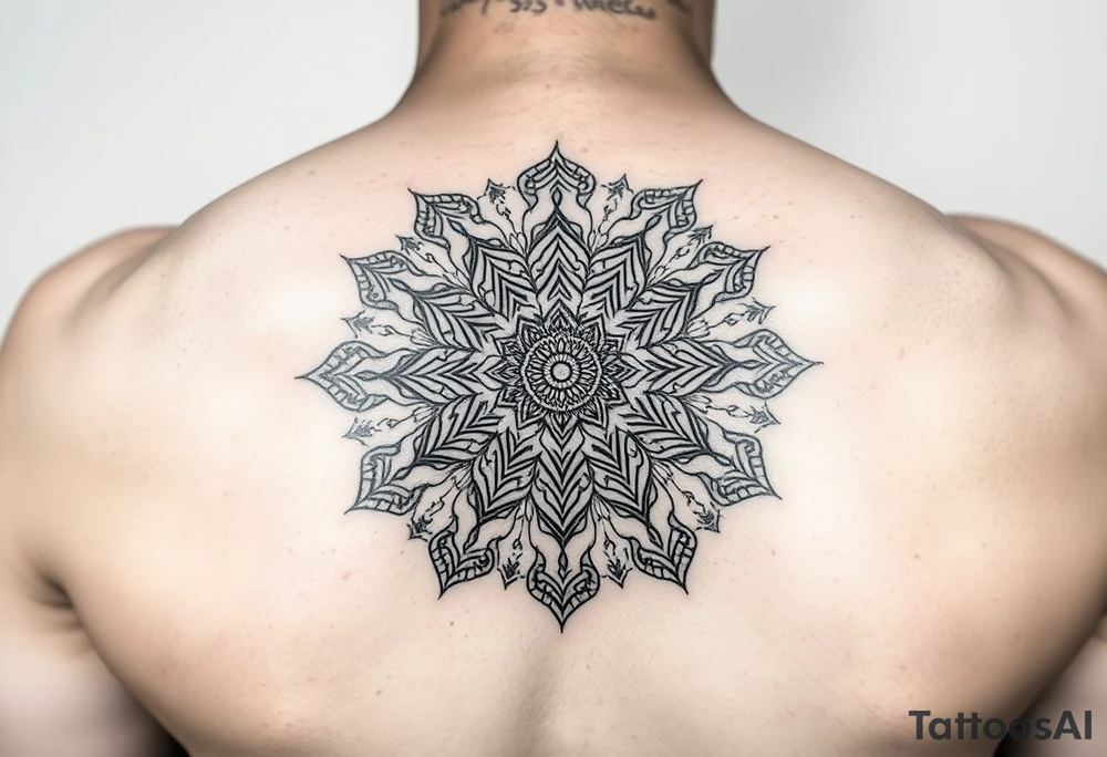 "Ozon logo morphing into a Tibetan mandala. Inside the mandala: hidden text 'Ты не клиент — ты продукт' in Old Church Slavonic font.  

Style: Gritty realism, like a badly done underground tattoo. Black ink, no shading." tattoo idea