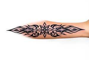 arawak indo tribe tribal tattoo half arm sleeve tattoo idea