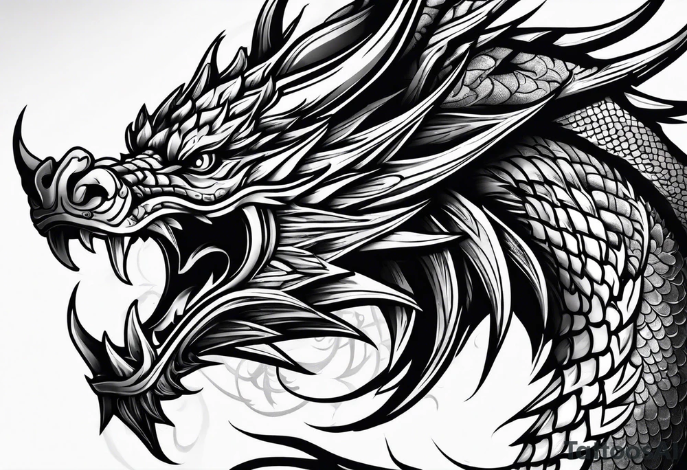 Fire Dragon tattoo idea