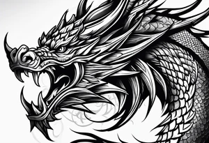 Fire Dragon tattoo idea