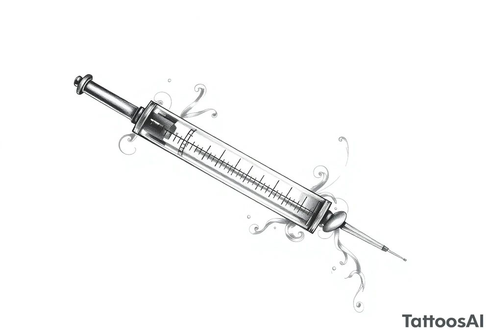 super powers syringe tattoo idea