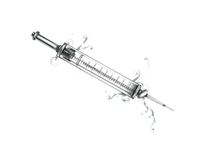 super powers syringe tattoo idea