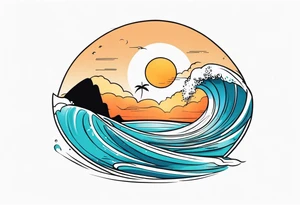 Summer  surf tattoos tattoo idea