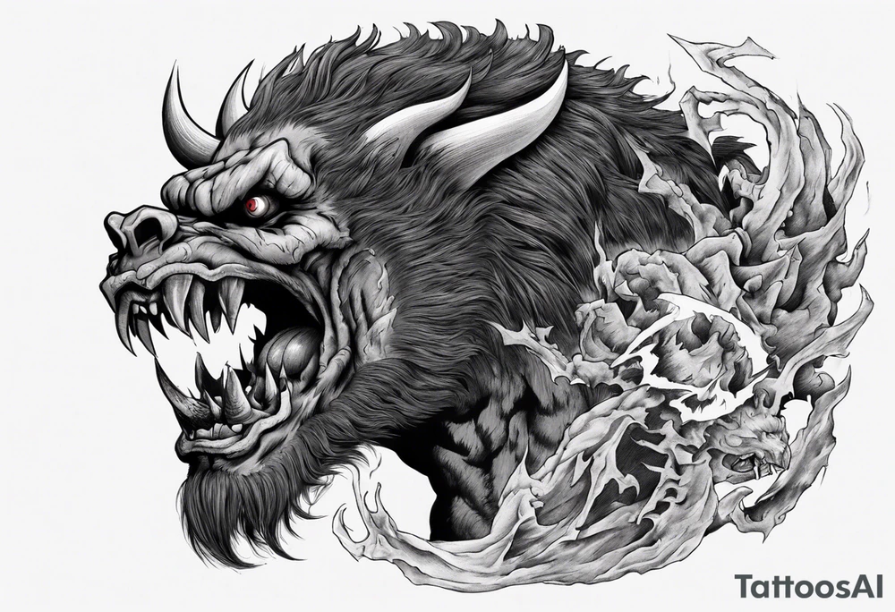 Zodd the beast in berserk tattoo idea