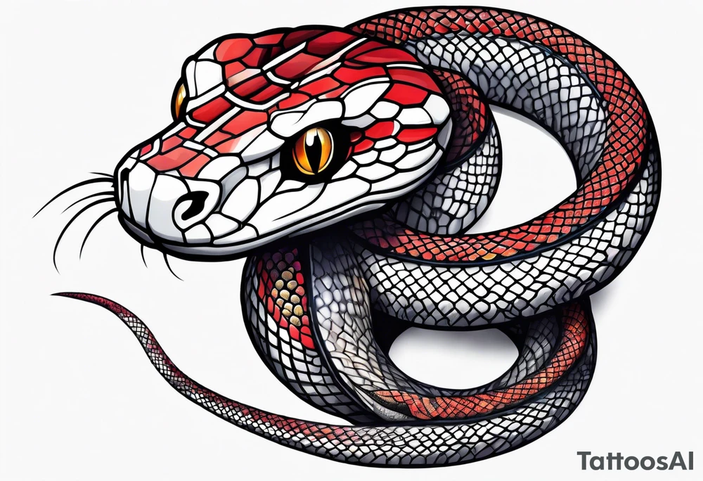 Half sleeve snake tattoo idea