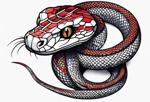 Half sleeve snake tattoo idea