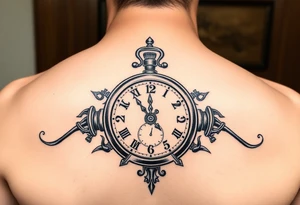 Ghears, clock, gambling, hustling tattoo idea