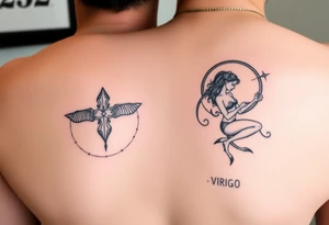 Best friends 333 one is a sagittarius and one a virgo tattoo idea