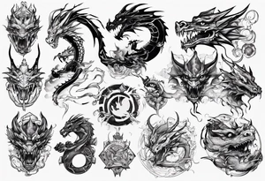 computer parts dragon tattoo idea
