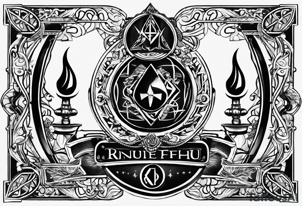 inside the card i want the rune fehu tattoo idea