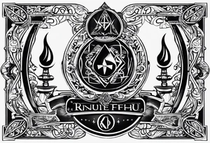 inside the card i want the rune fehu tattoo idea