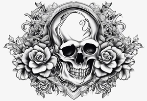 broken bone skeletal arm tattoo idea