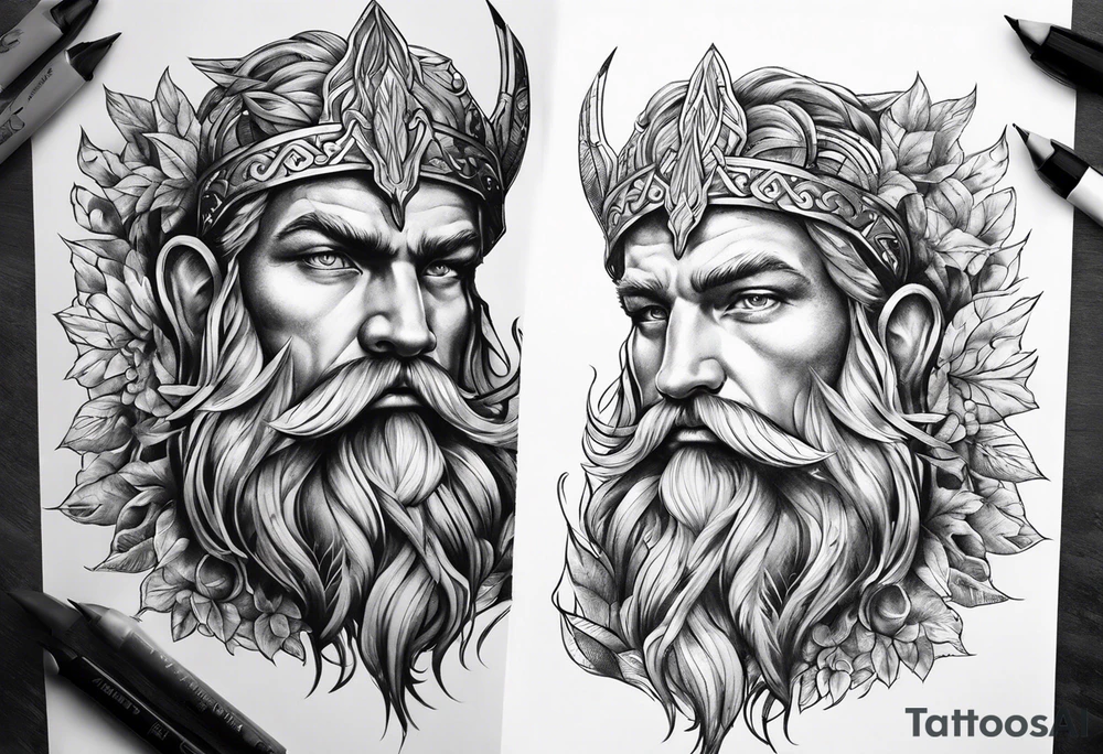 nordic god tattoo idea