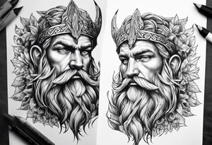 nordic god tattoo idea