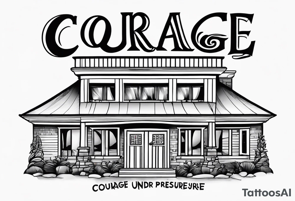 Courage is grace under pressure. tattoo idea