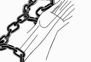 bicycle chain wrist tattoo idea