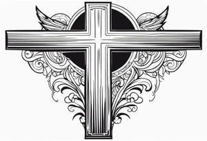 crucifix tattoo idea