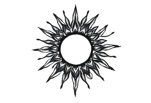 Sun tattoo idea