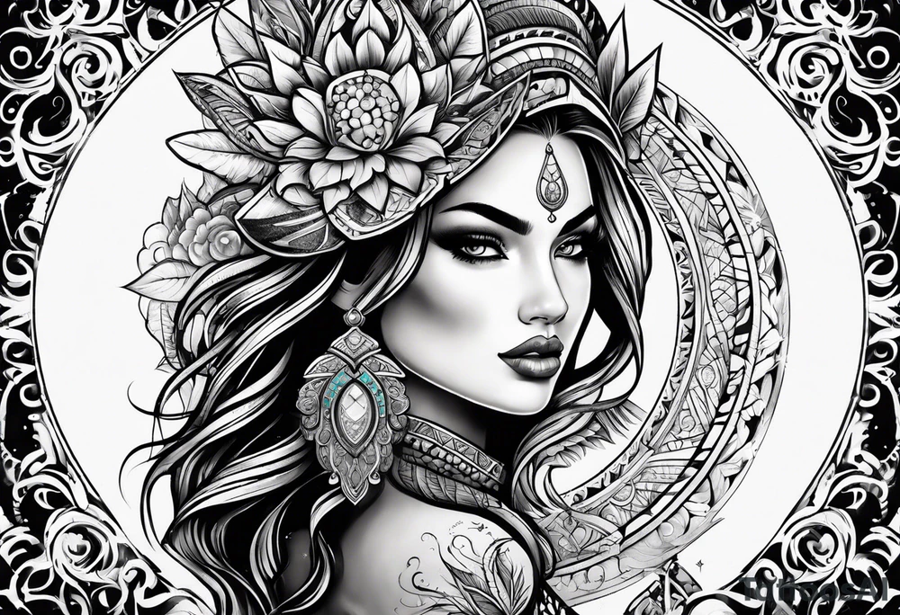 Végétale arm tattoo idea