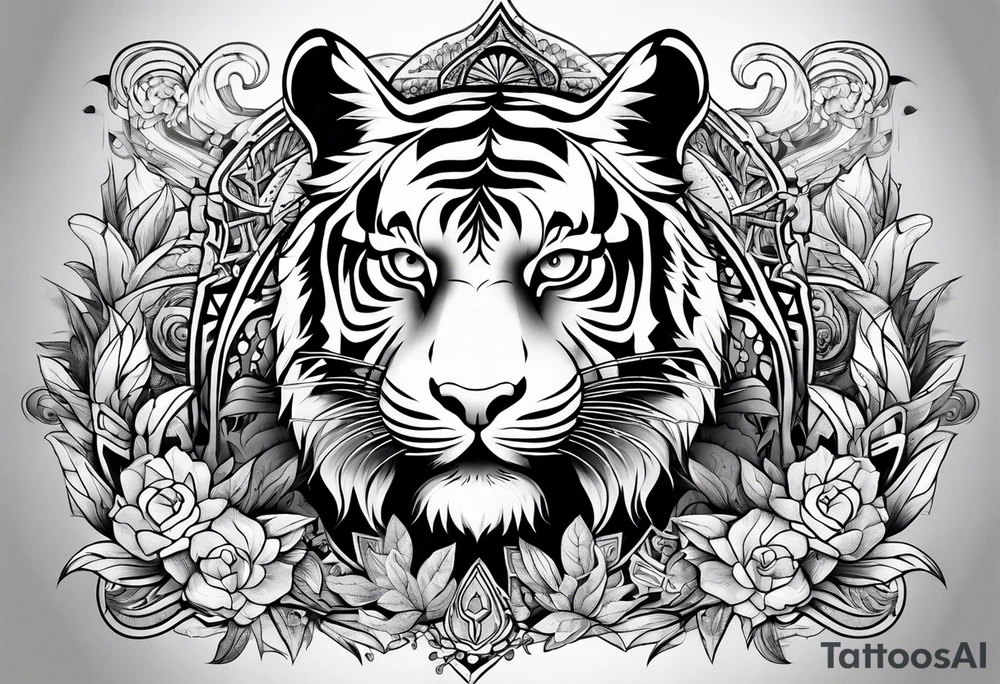 tiger mountain tattoo idea