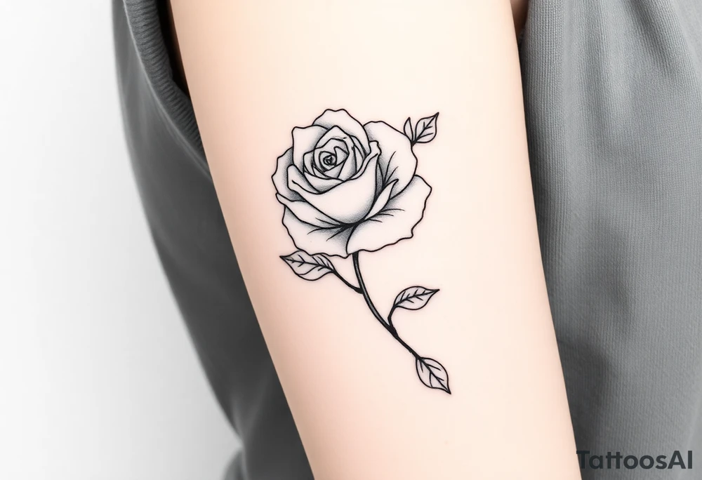 rose and chrysanthemum tattoo idea