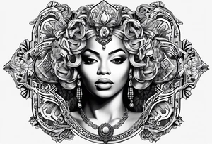 Beyonce symbols from Renaissance album tattoo idea | TattoosAI