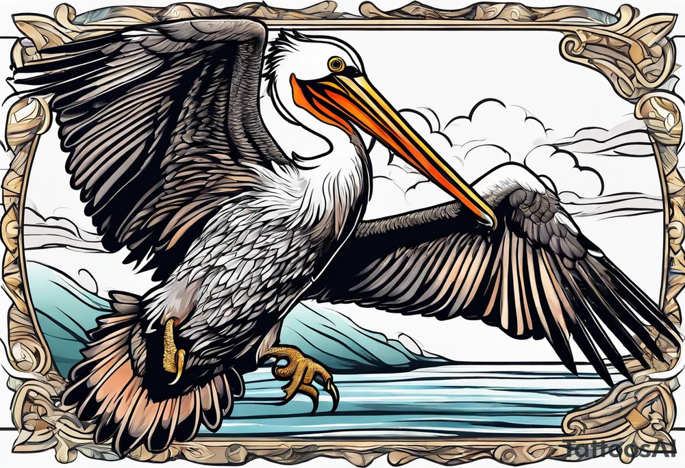 pelican attack tattoo idea