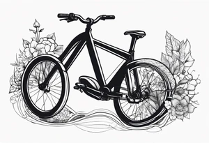 bike ride tattoo idea