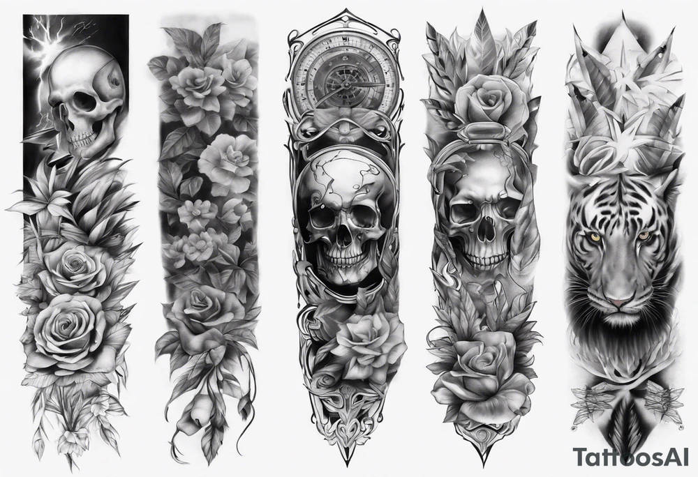 ARM SLEEVE 
REALISTIC tattoo idea