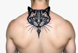 black cat tattoo idea