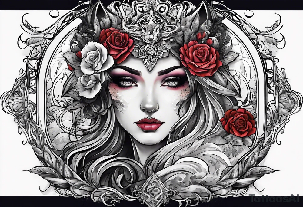 battle between life and death tattoo idea