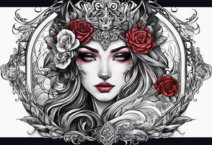 battle between life and death tattoo idea