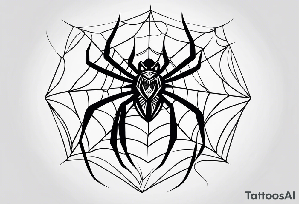 Minimalistic spider tattoo idea