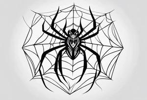Minimalistic spider tattoo idea