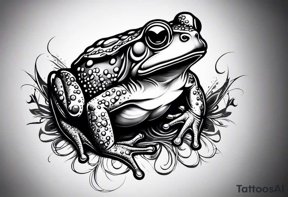 Toad with nunchucks tattoo idea