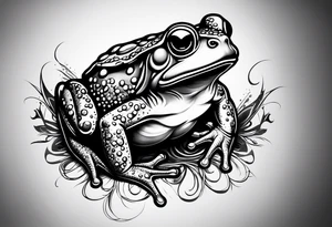 Toad with nunchucks tattoo idea