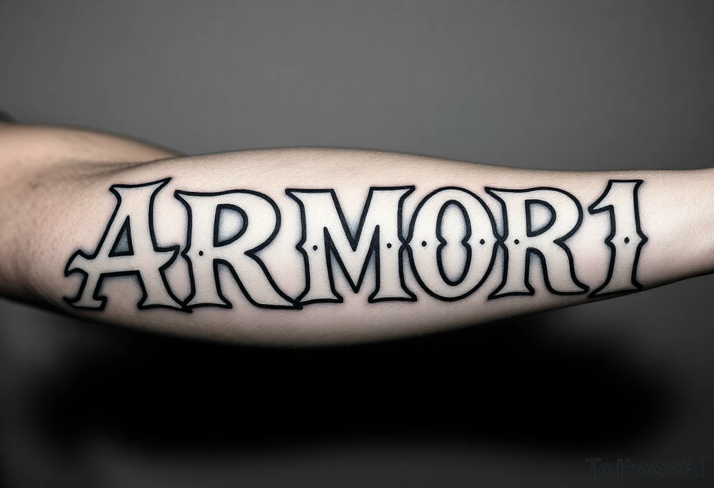 ARMOR tattoo idea