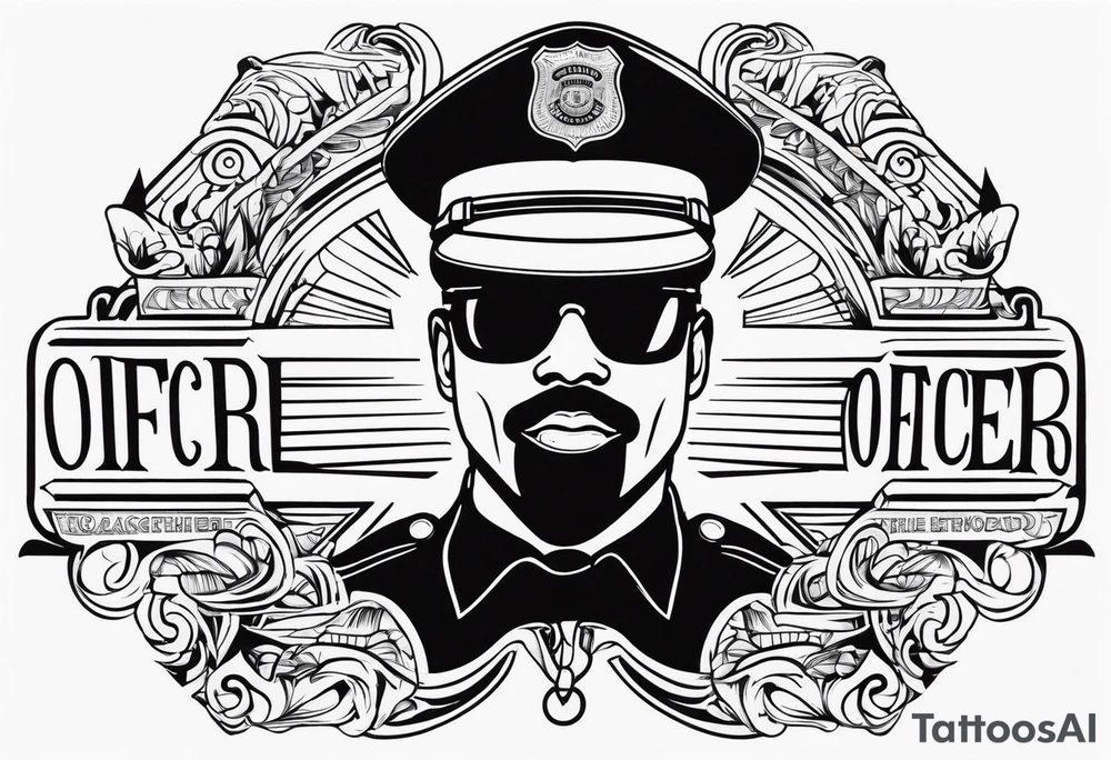 Officer Sunglasses tattoo idea