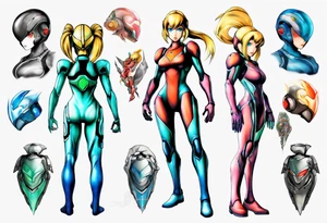 zero suit samus aran tattoo idea