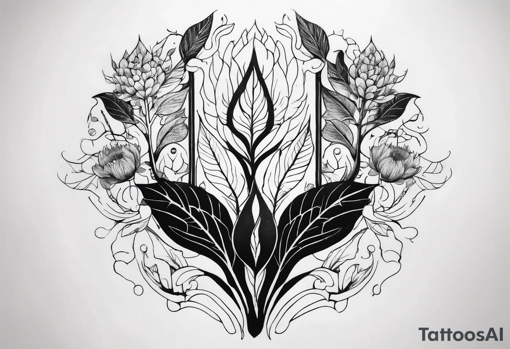 Body that grows plants out of it tattoo idea